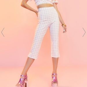 NWT at my peak gingham pedal pushers